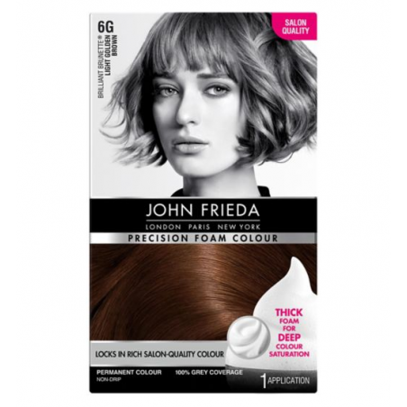 John Frieda Precision Foam Color 6G Châtain Clair Doré 130ml
