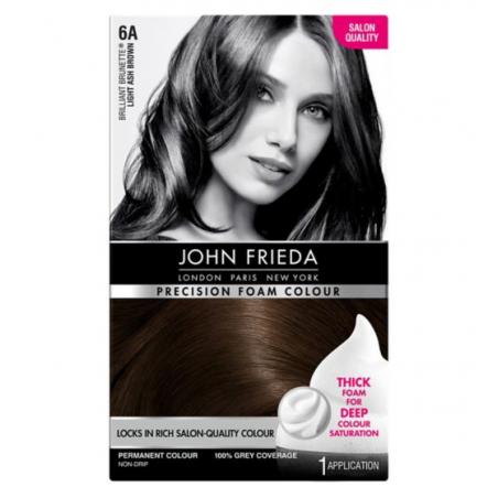 John Frieda Precision Foam Color 6A Châtain Clair Cendré 130ml