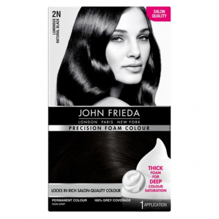 John Frieda Precision Foam Colour 2N Luminous Natural Black 130ml