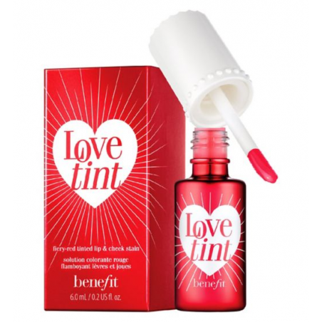 Benefit Lovetint Fiery-Red Teinté pour les lèvres et les joues Full Size
