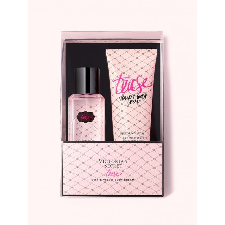 Tease, Coffret-cadeau brume parfumée format voyage et crème veloutée pour le corps