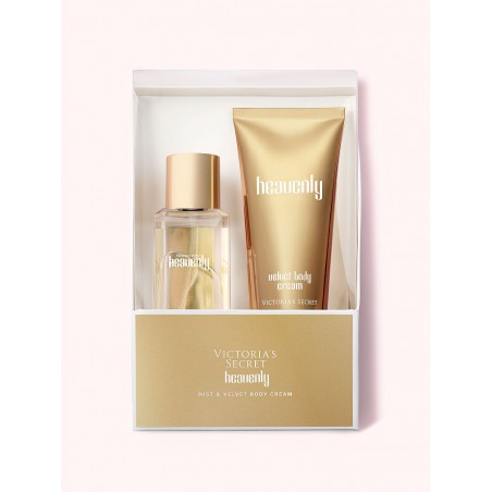 Heavenly, Coffret-cadeau brume parfumée format voyage et crème veloutée pour le corps