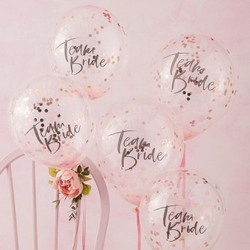 Team Bride Confetti Ballons...