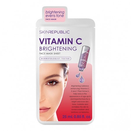 Skin Republic Masque en feuille éclaircissant à la vitamine C 25 ml