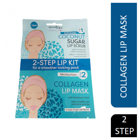 Kit pour les lèvres Derma V10 2 étapes à la noix de coco