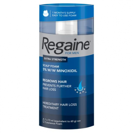 Regaine Mousse pour cuir chevelu extra-forte for Men 5% W/W mousse cutanée - 1 mois