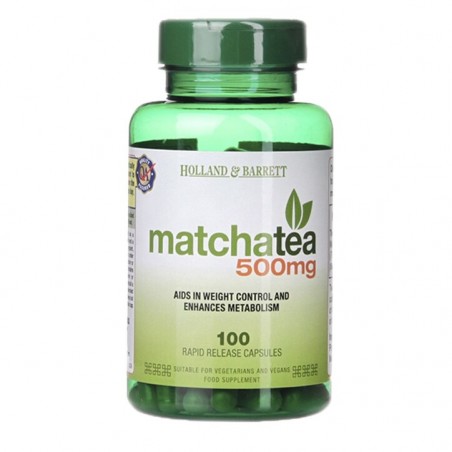 Holland & Barrett Thé Matcha 500mg 100 Gélules