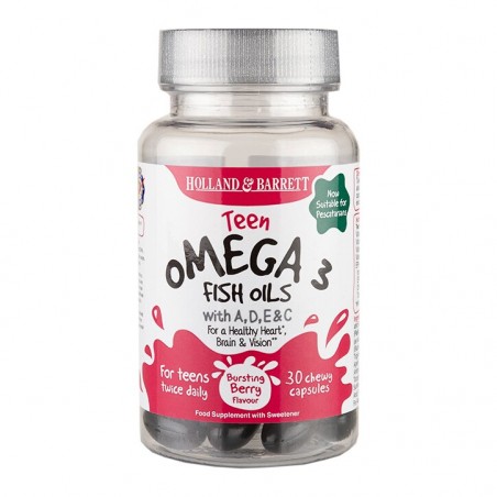 Gummies Huiles de poisson oméga 3 et vitamines A, D, E et C 30 capsules moelleuses