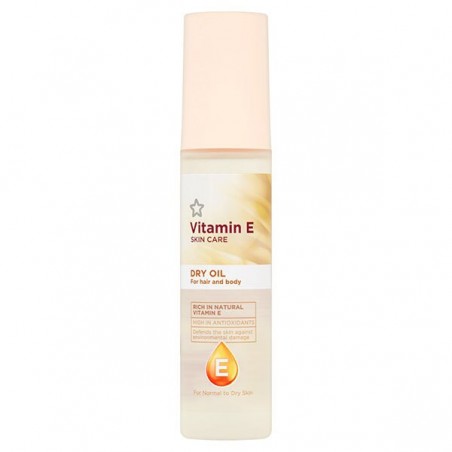 Superdrug Vitamine E Huile Cheveux et Corps 75ml