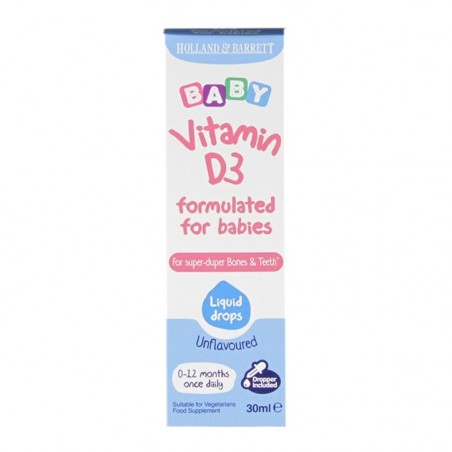 Holland & Barrett Baby Gouttes de Vitamine D3 30ml