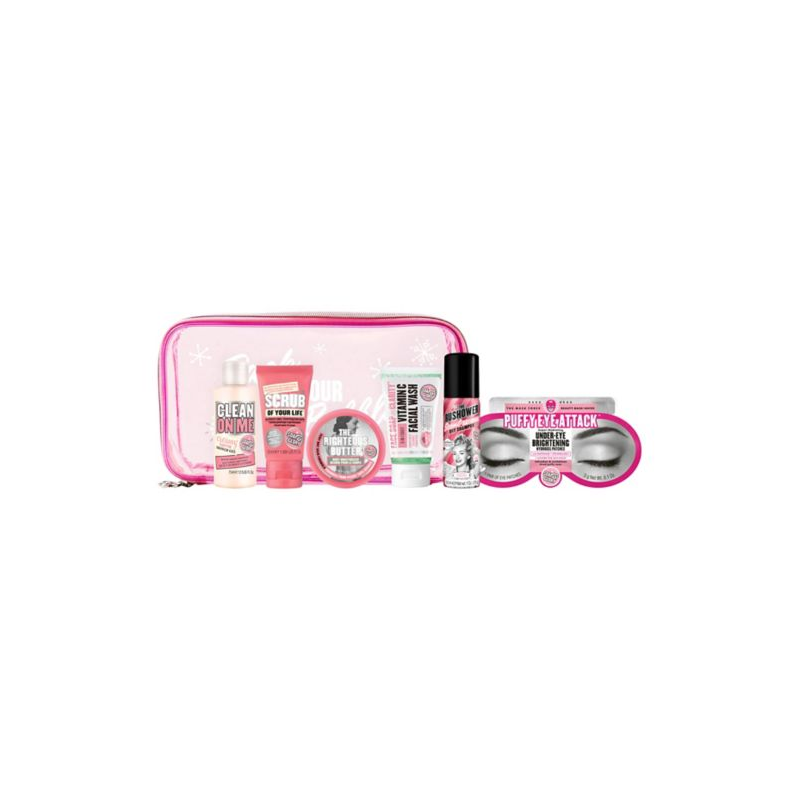 Soap & Glory Pack Up Your Bubbles Travel Bag Christmas Gift Set