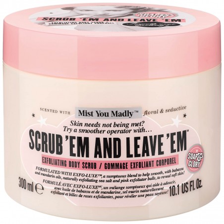 Soap & Glory Scrub 'Em and Leave 'Em Gommage Exfoliant Pour Le Corps 300ml