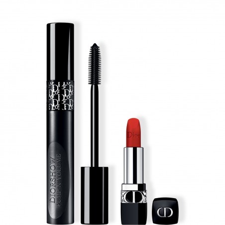 Set DIOR Maquillage Mascara Diorshow Pump 'N' Volume & Rouge À Lèvres