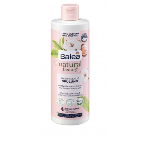 Aprés-Shampoing Balea Natural Beauty Pour Cheveux Et Cuir Chevelu Sensibles ( Sans Silicone Et Sans Sulfates ) 350ml