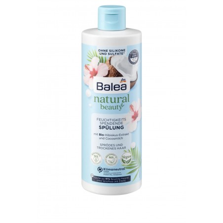 Aprés-Shampoing Balea Natural Beauty Pour Cheveux Cassants Et Secs ( Sans Silicone Et Sans Sulfates ) 350ml