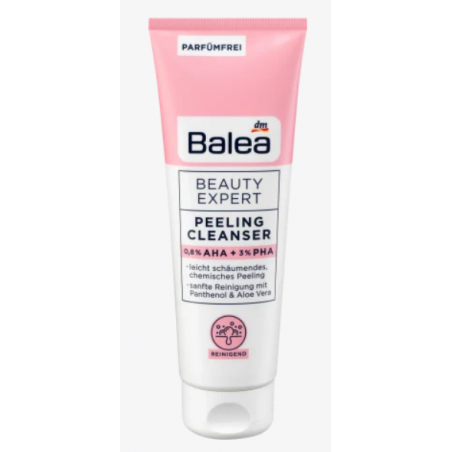 Balea Beauty Expert Nettoyant exfoliant 0,8 % AHA et 3 % PHA 125 ml