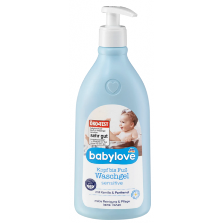 Babylove Gel nettoyant sensible 500 ml