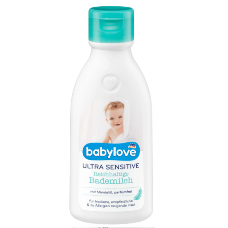 Babylove Lait de bain ultra sensible 250 ml