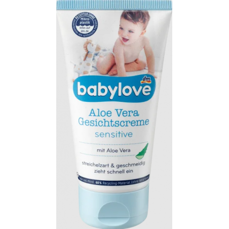 Babylove Crème visage Aloe Vera sensible 75 ml