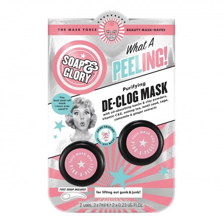 Soap & Glory What a Peeling! De-Clog Mask - 2 Pack