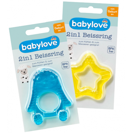 Babylove Anneau de dentition 2 en 1 1 pc