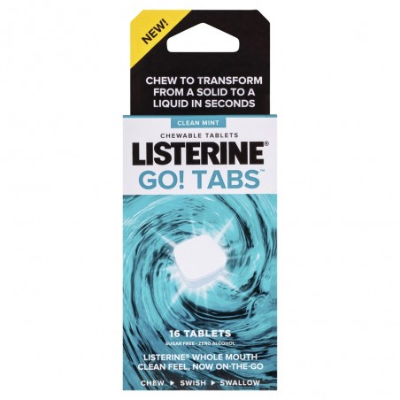 Listerine Go! 16 Pastilles