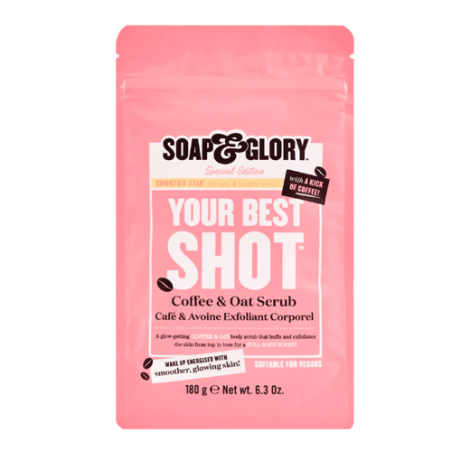 Soap & Glory Your Best Shot Gommage Pour Le Corps A Base De Café et D'avoine 180g
