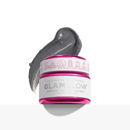 Barbie ™ x Glamglow Masque de traitement au charbon actif Supermud en édition limitée 50g