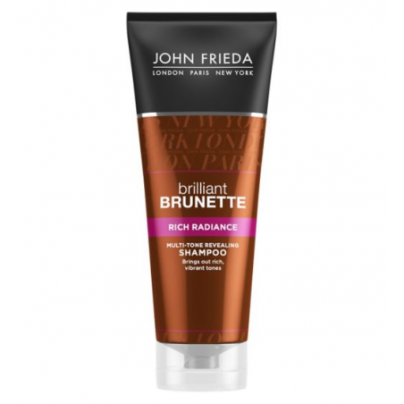 John Frieda Brilliant Brunette Shampooing Révélateur Multi-Tons Éclat Riche 250 ml