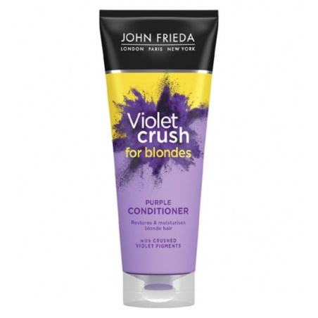 John Frieda Violet Crush Purple Conditioner 250ml ux Brassy, Blondsfor Brassy, Cheveux blonds